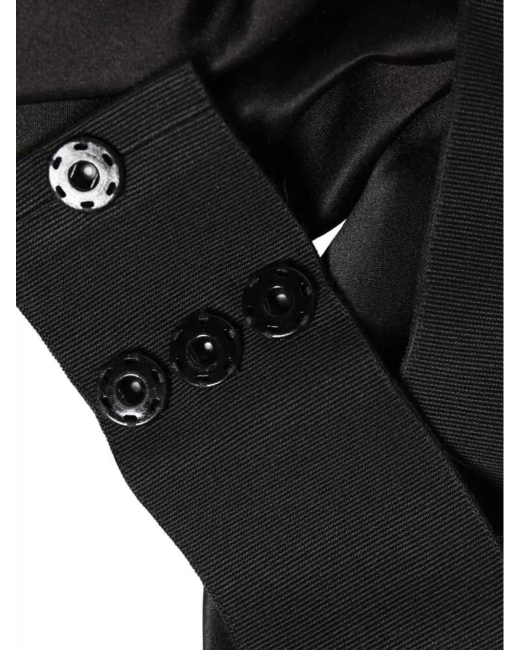 Dolce & Gabbana Black Silk Satin Wide Waist Belt