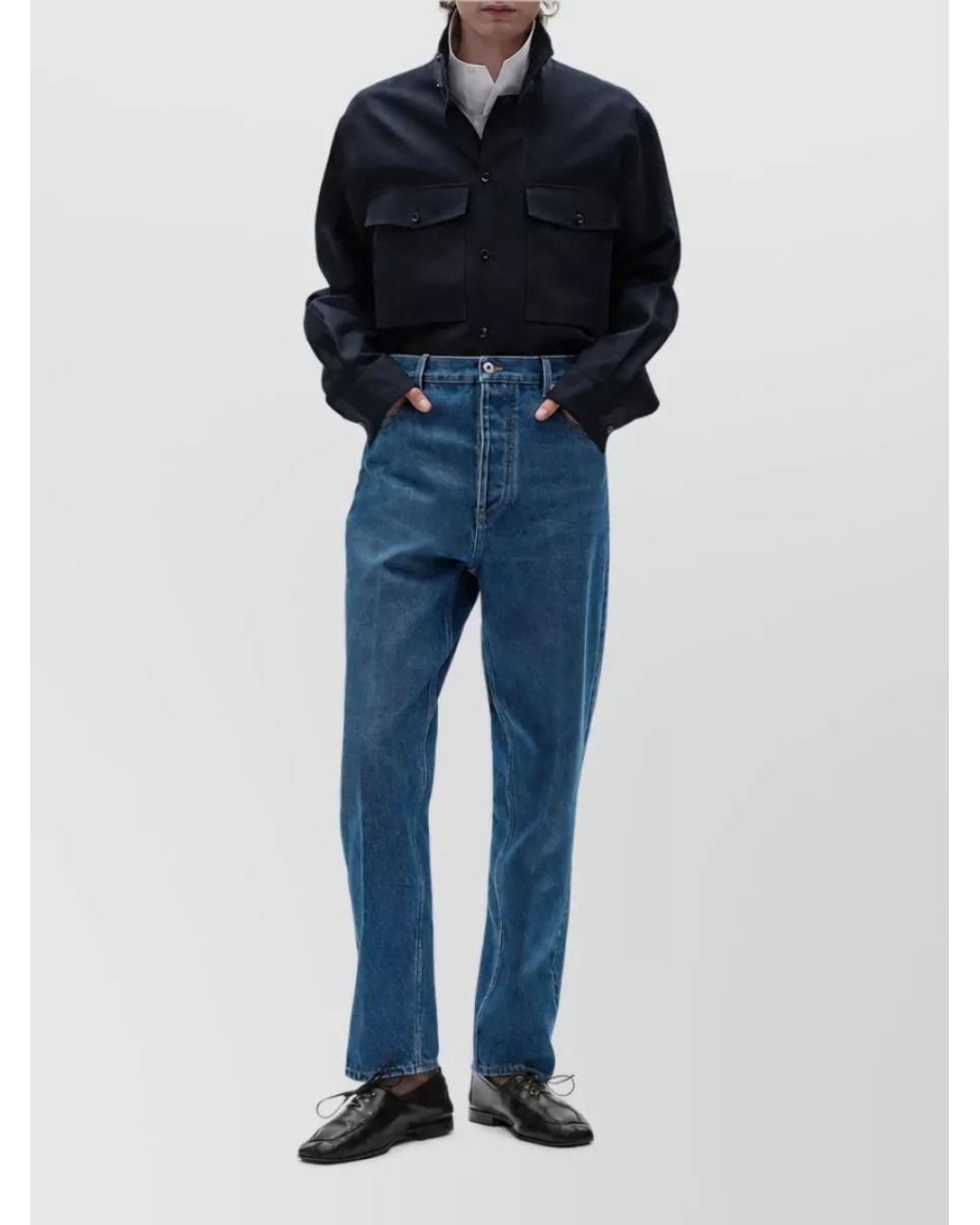 Bottega Veneta Blue Wide-Leg Jeans for men