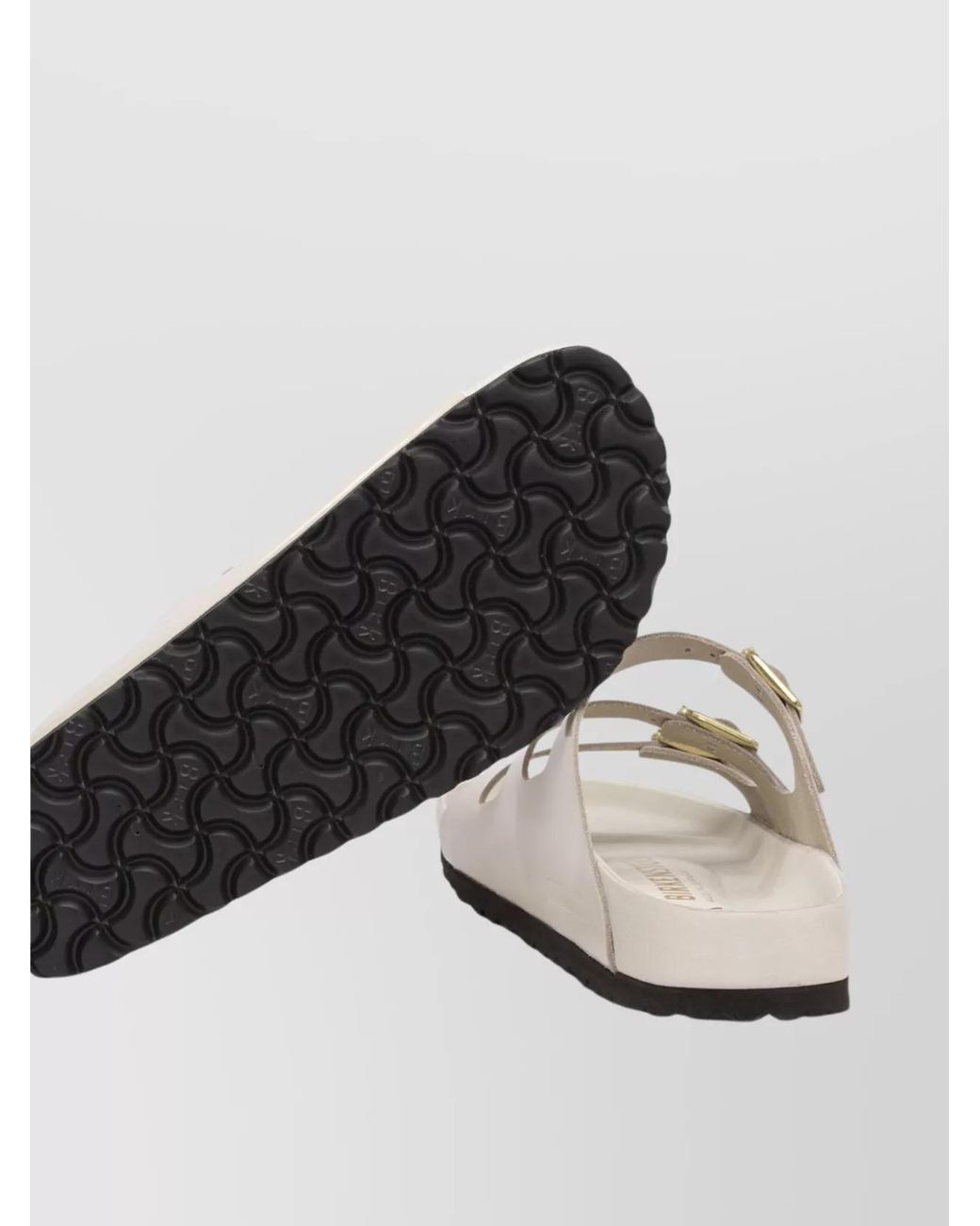 Birkenstock White Leather Florida Fresh Sandals