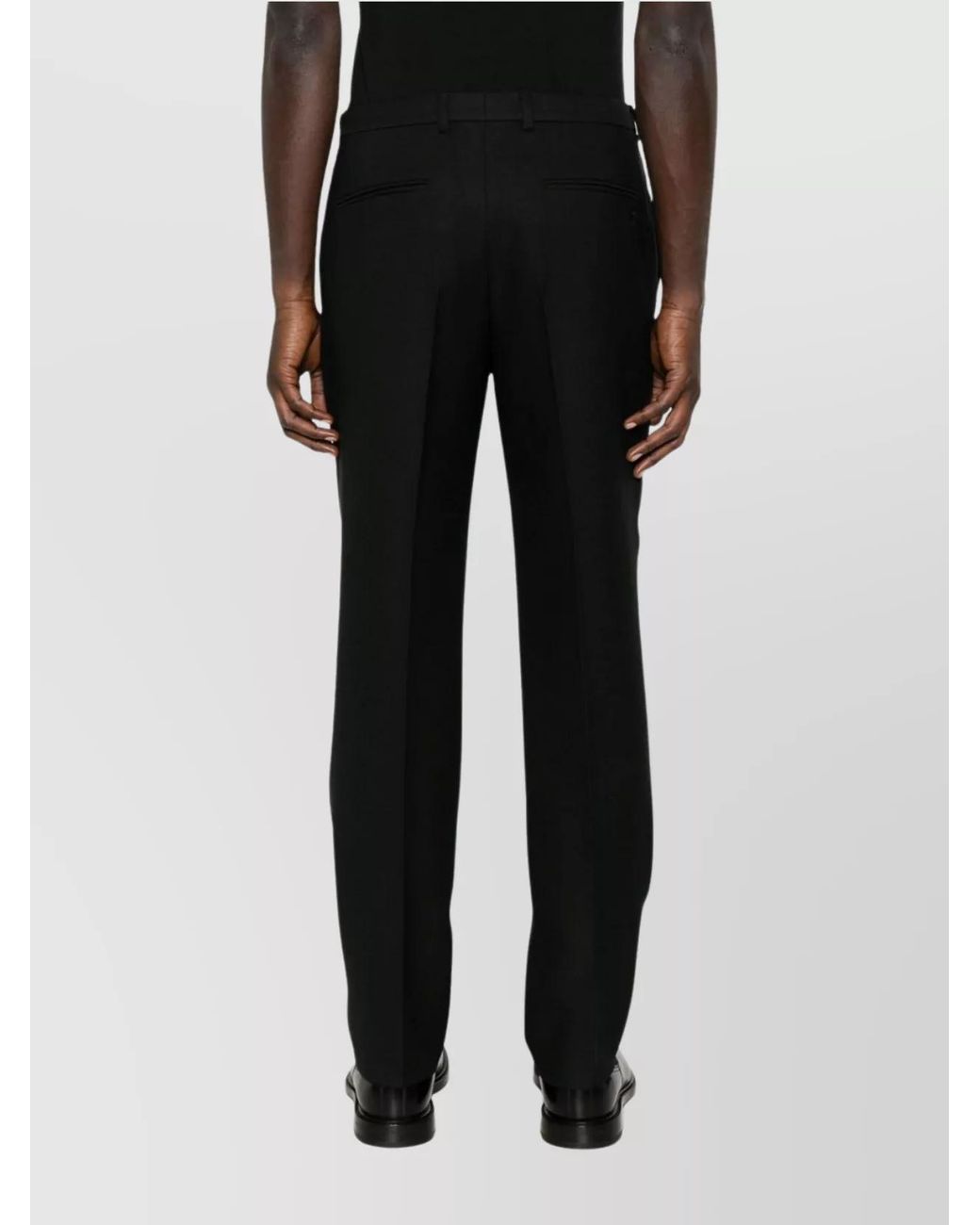 Gucci Black Twill Straight-Leg Trousers for men