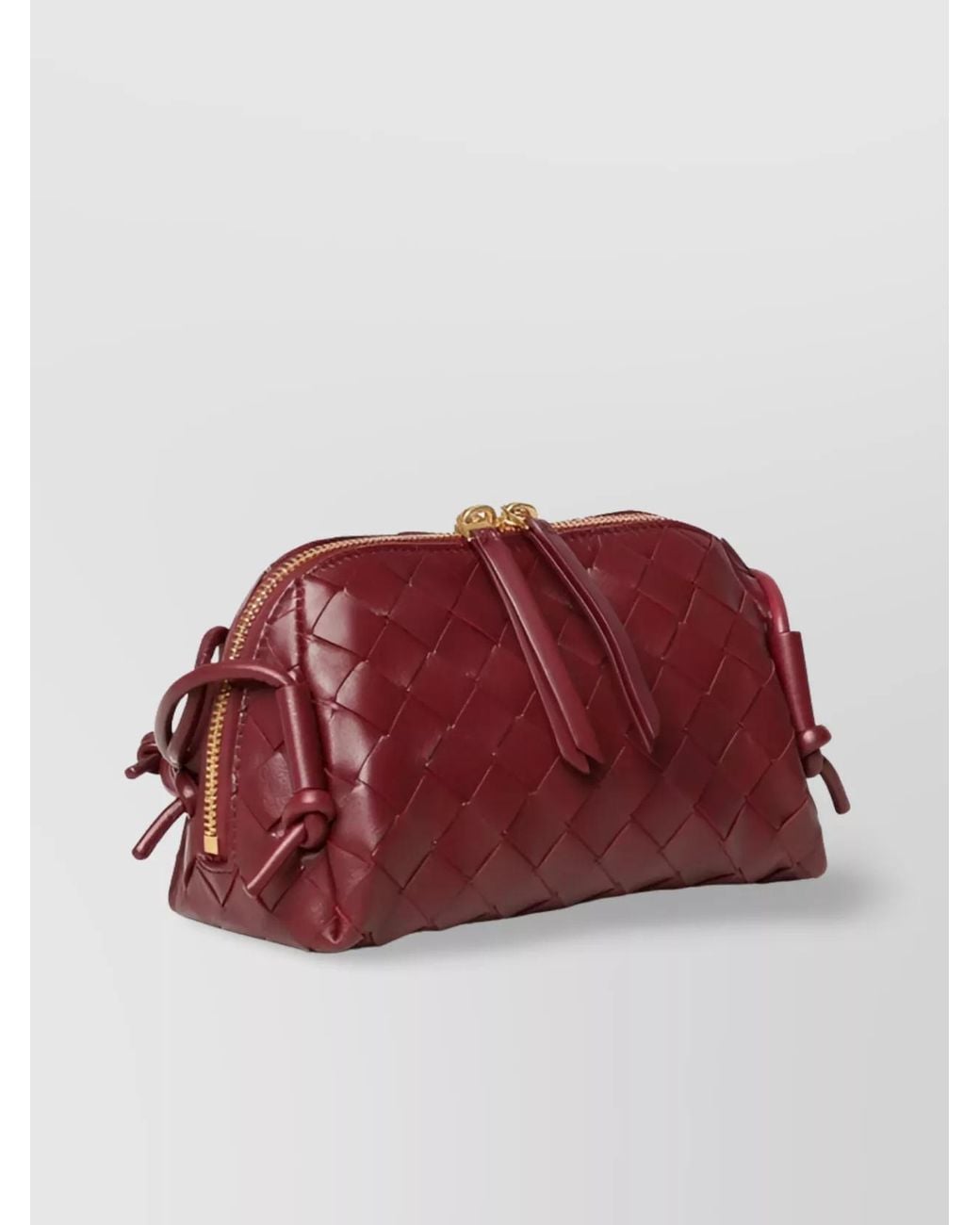 Bottega Veneta Red Concert Pouch Lambskin Shoulder Bag