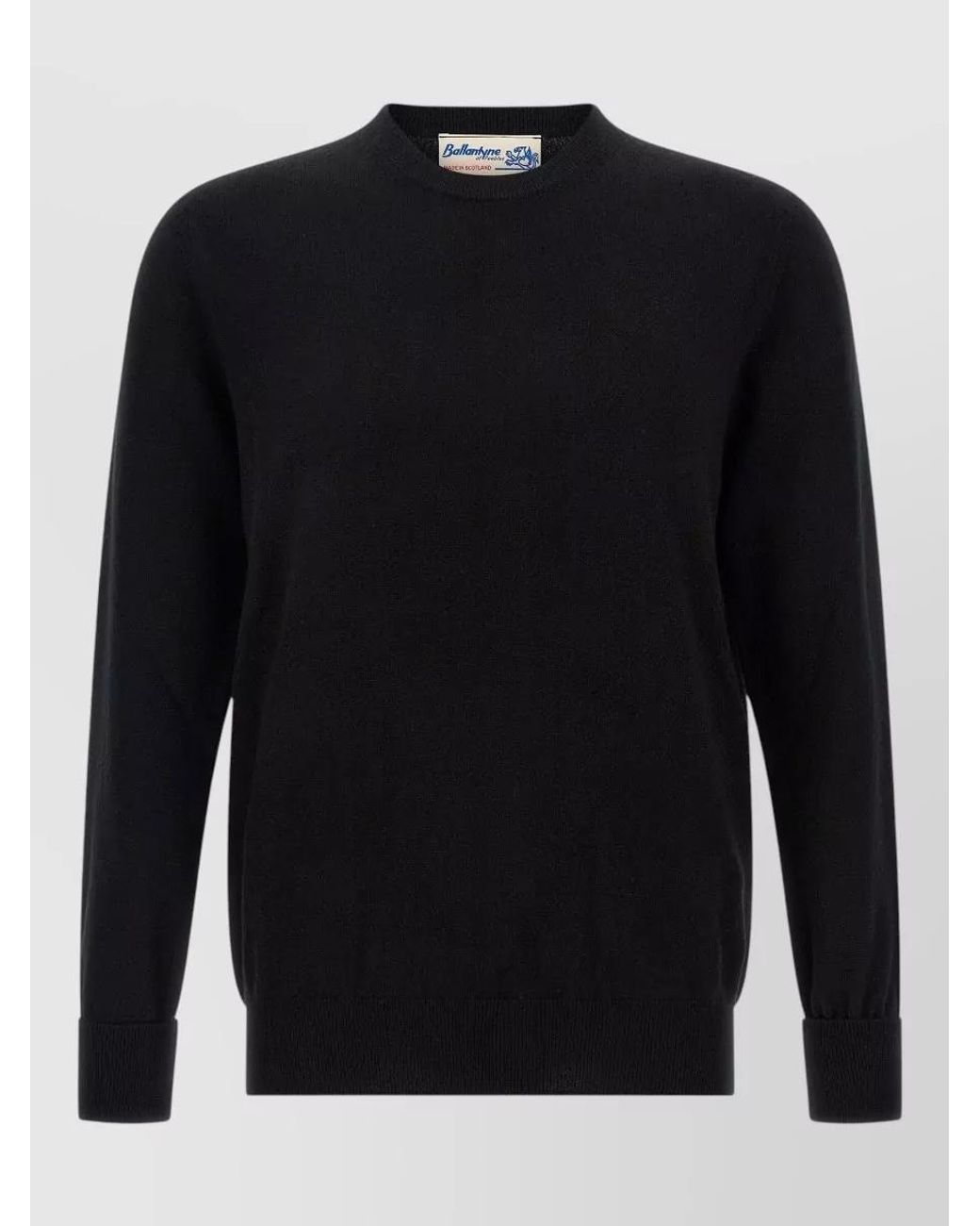 Ballantyne Blue Cashmere Crewneck Jumper for men