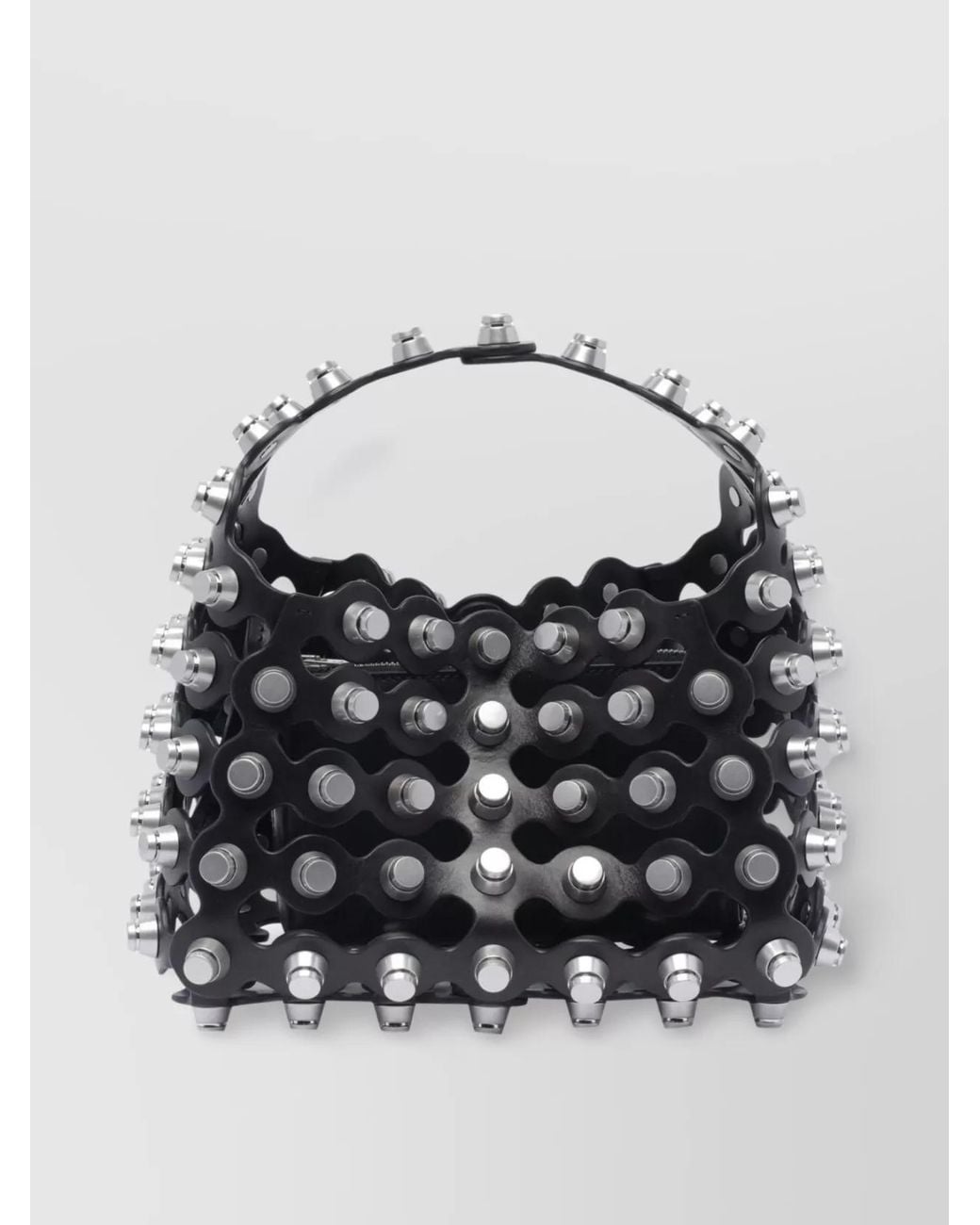 Alexander Wang Multicolor Handle Structure Studded Tote Bag