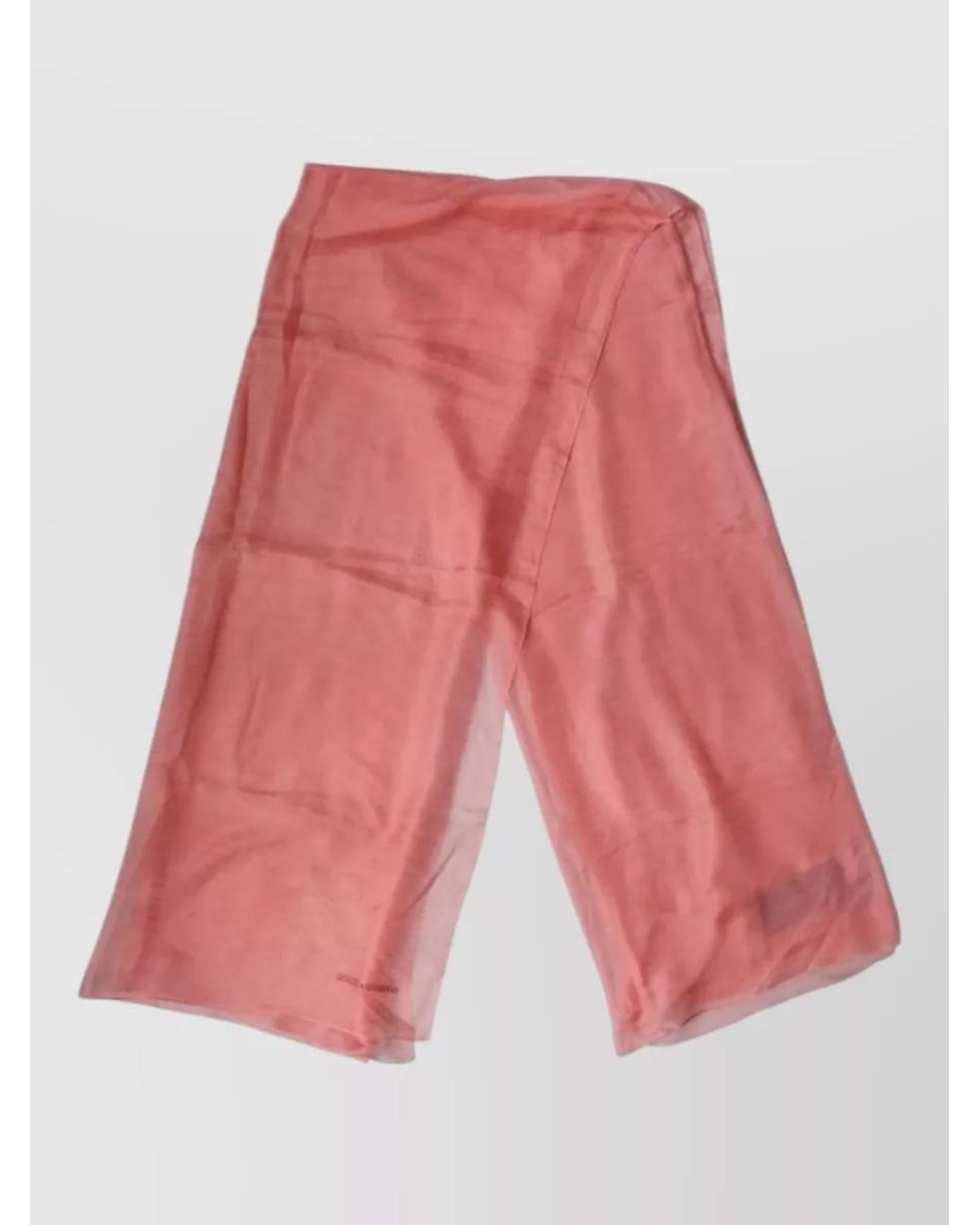 Dolce & Gabbana Pink Cashmere Silk Scarf for men