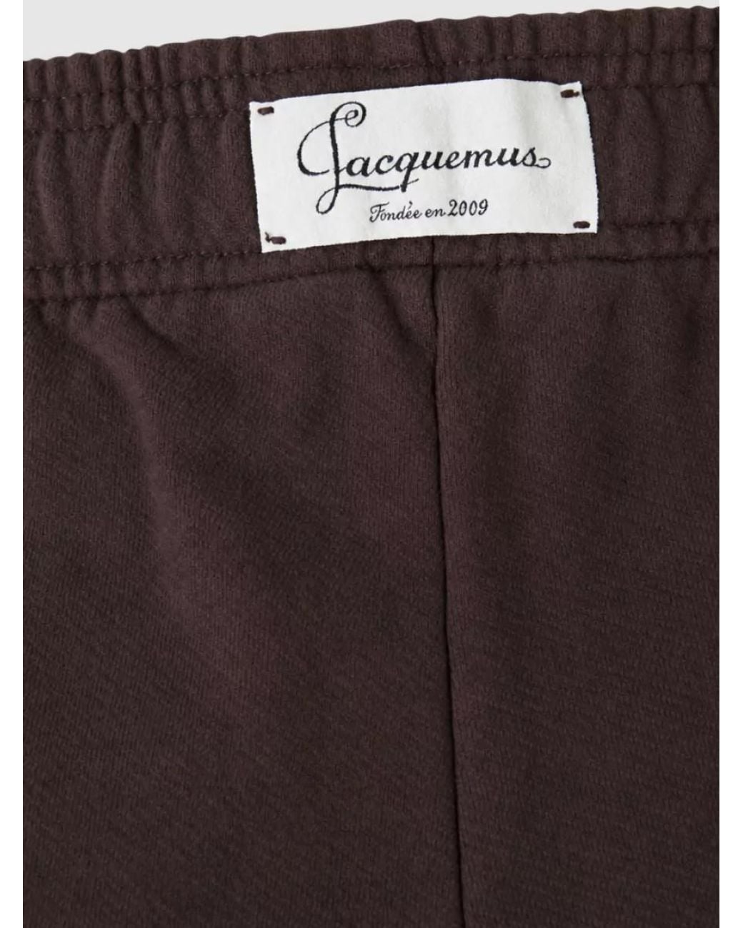 Jacquemus Brown Mid-Rise Cotton Sweatpants