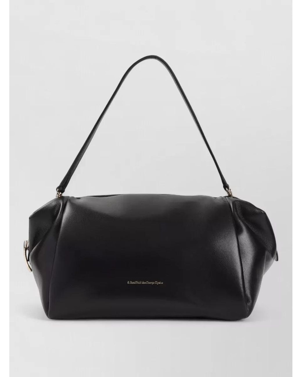 Carven Black Lambskin Small Shoulder Bag