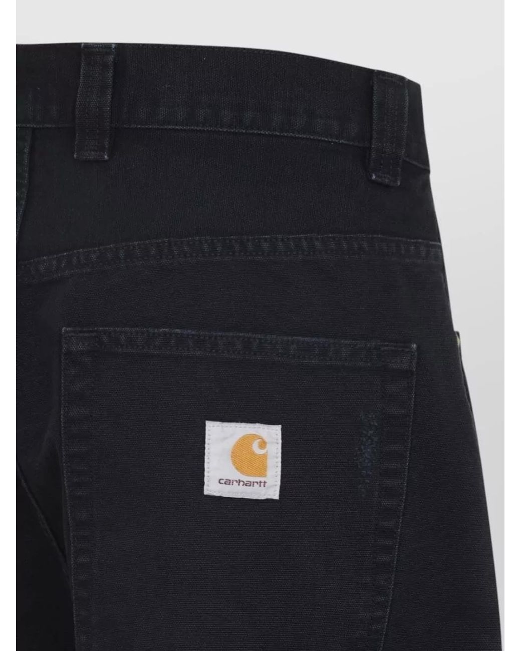 Carhartt Blue Organic Cotton Wide-Leg Trousers for men