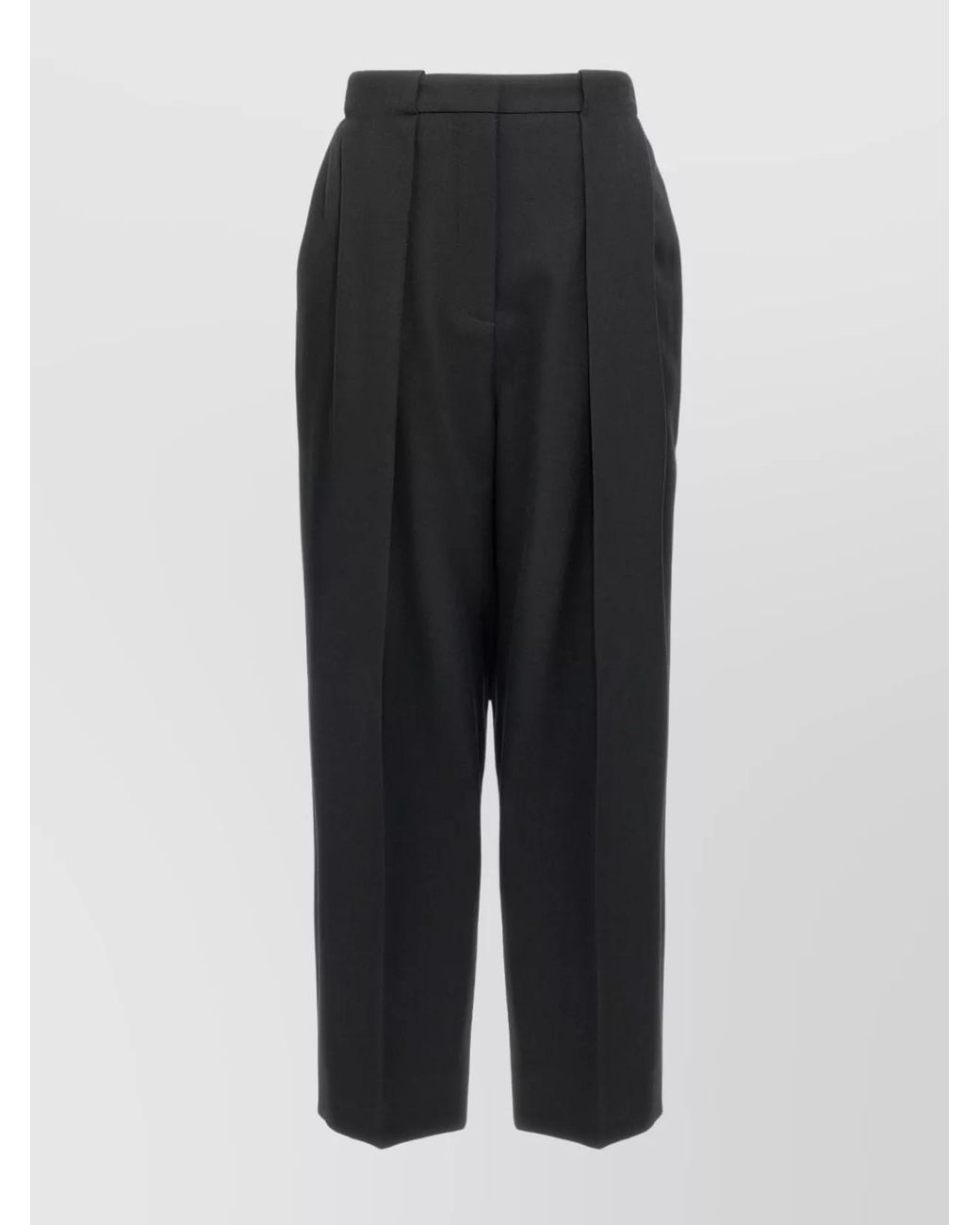 Balmain Black Grain De Poudre Pants
