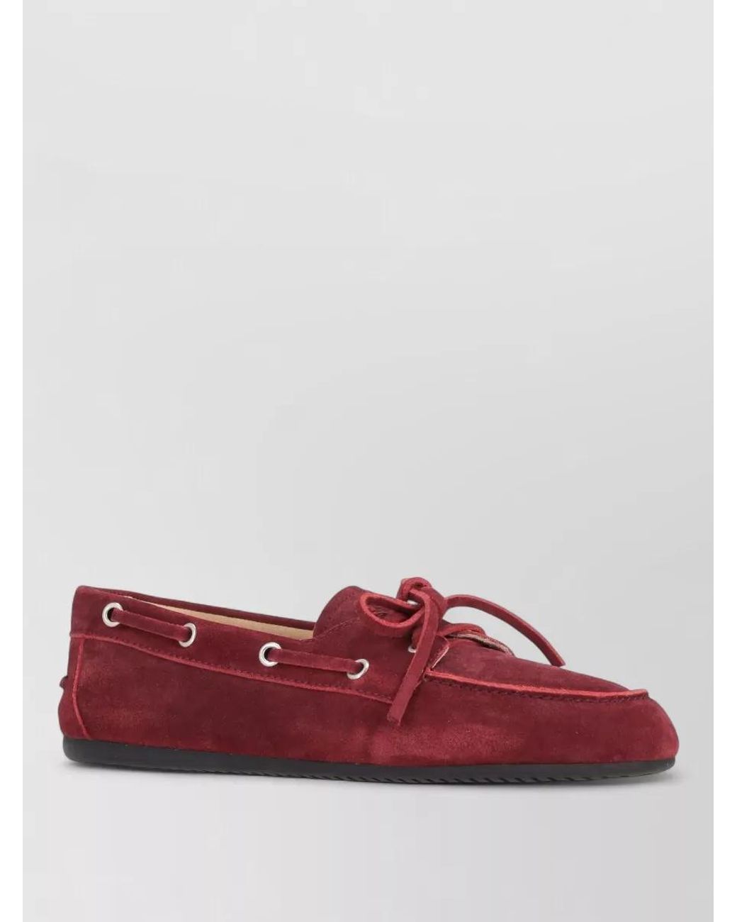 Miu Miu Red Suede Loafers