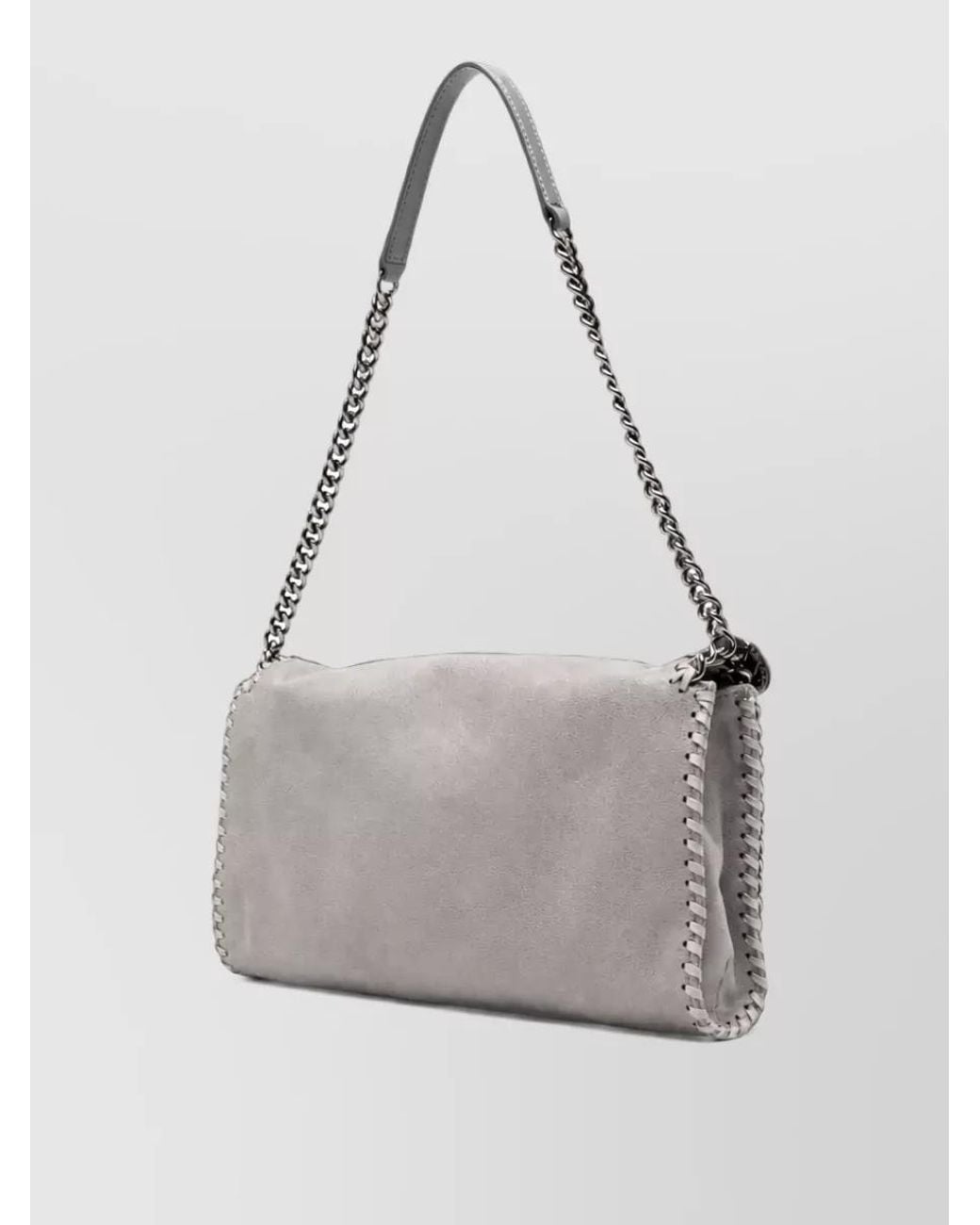 Stella McCartney Gray Falabella Flap Clutch Clutch Bag
