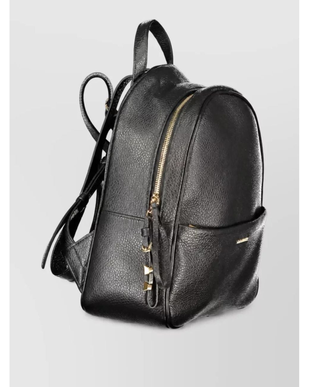 Coccinelle Gray Leather Backpack