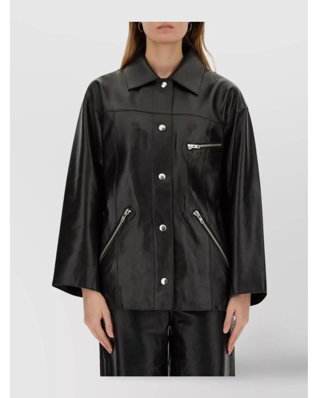 Stand Studio Black Leather Jacket