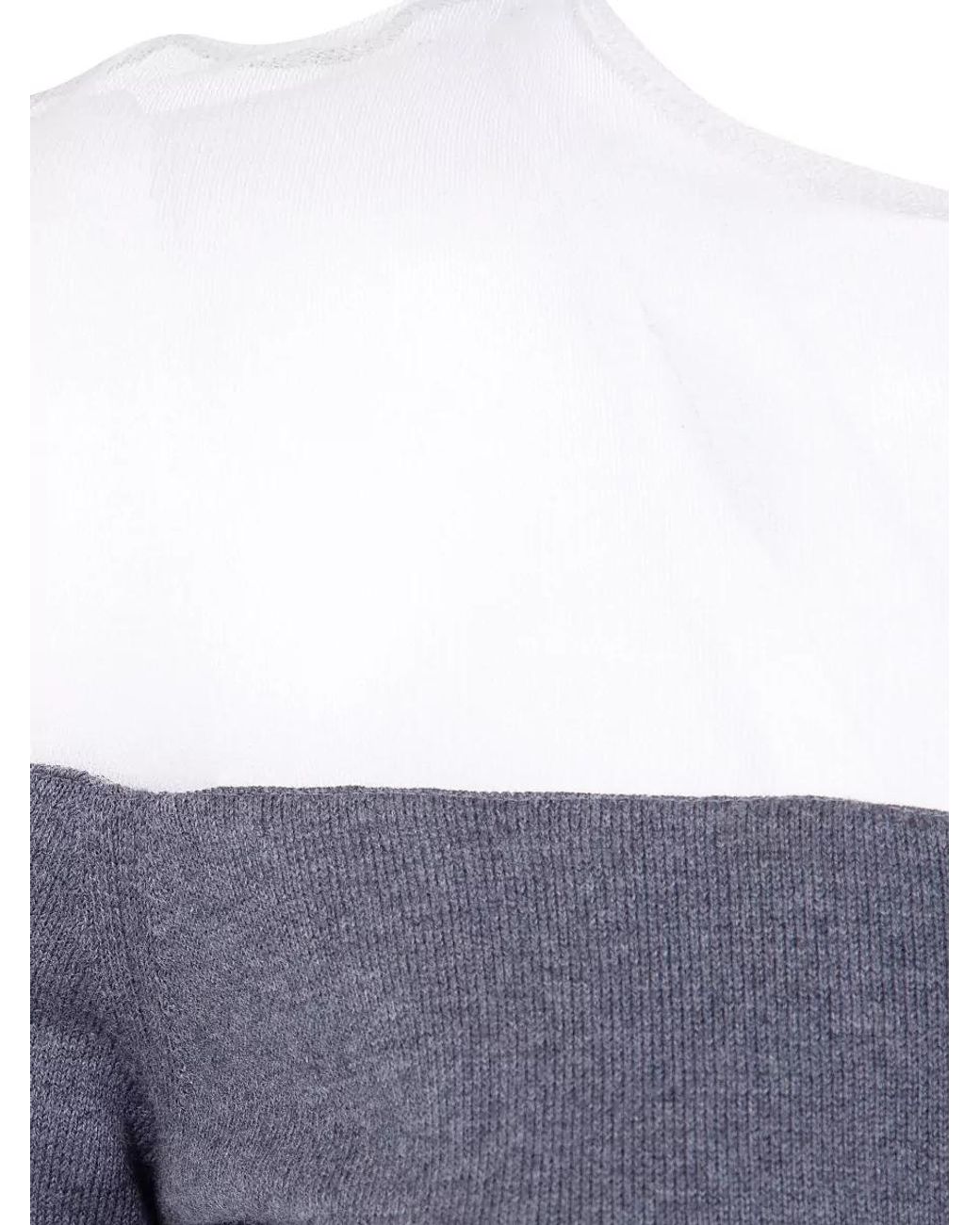 MM6 by Maison Margiela Blue Cutout Cotton Cardigan