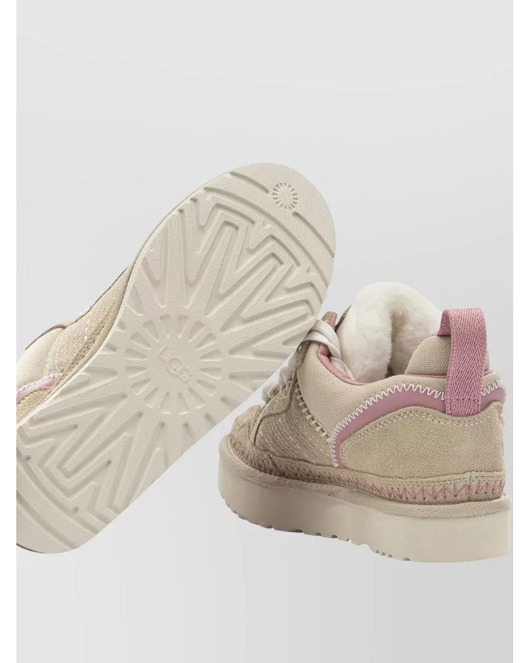 Ugg Natural Leather Low-Top Sneakers