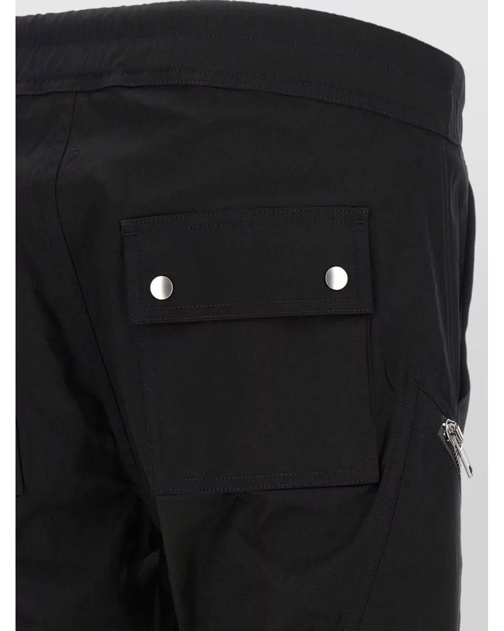 Rick Owens Black Heizer Cargo Track Pants for men
