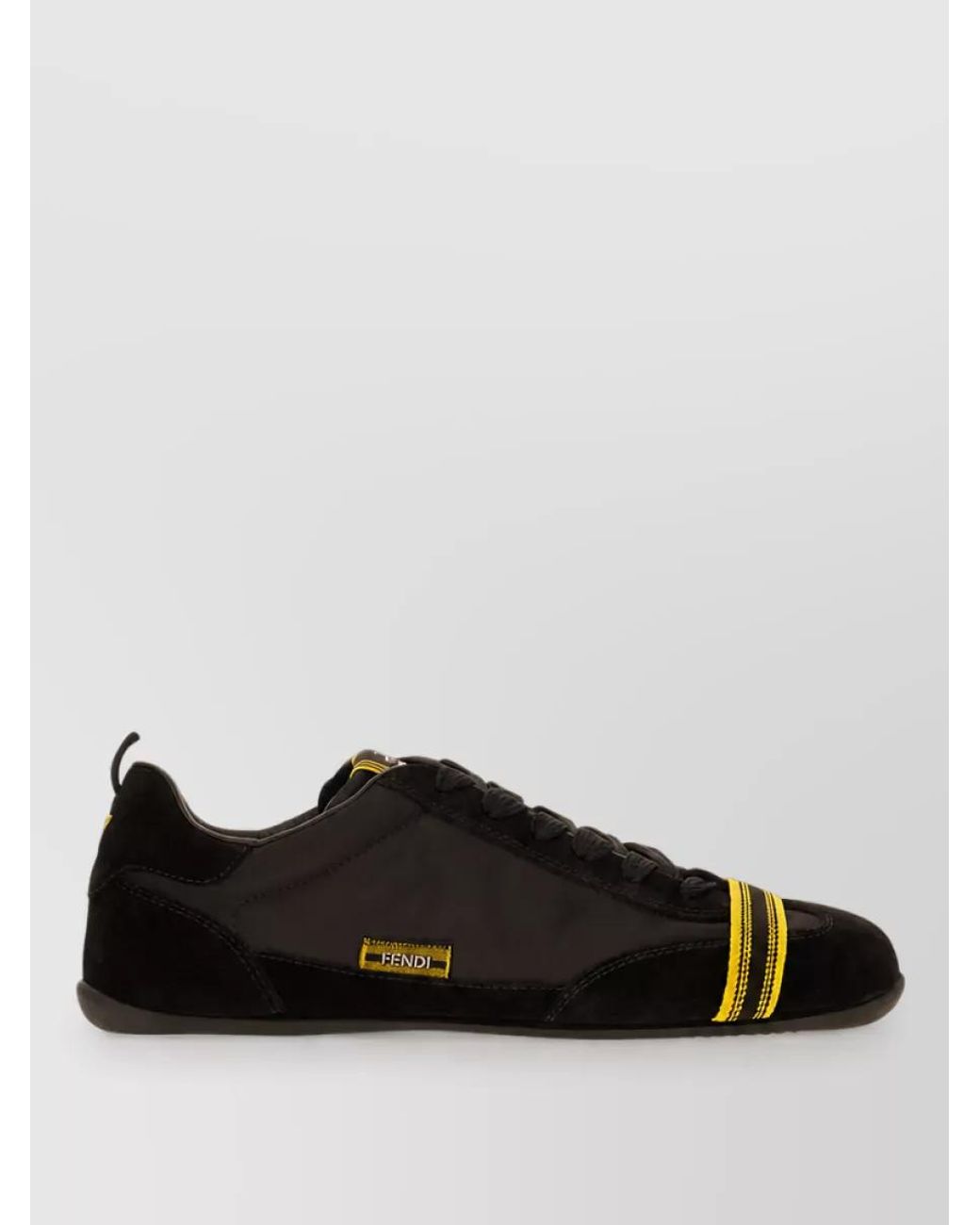 Fendi Black Lace-Up Sneakers