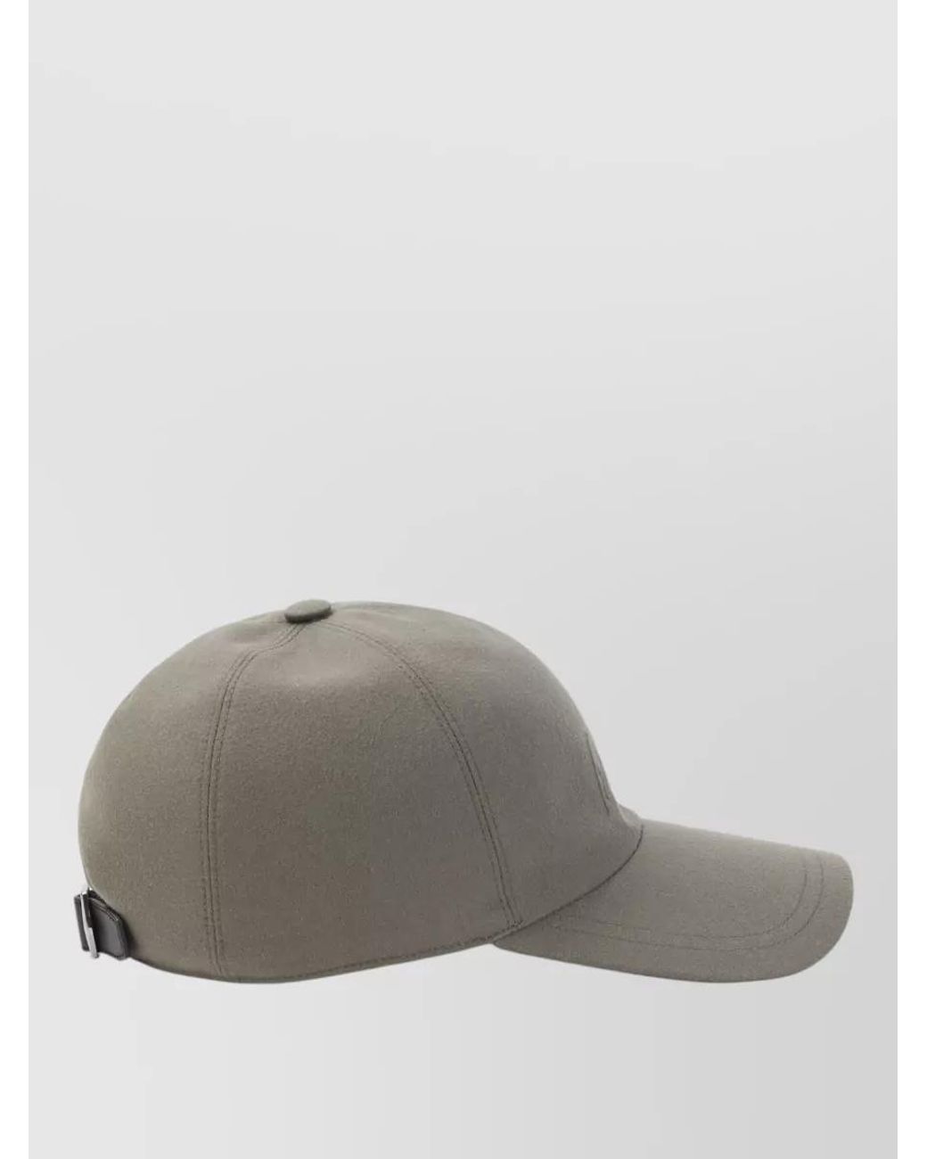 Brioni Gray Cashmere Baseball Cap for men