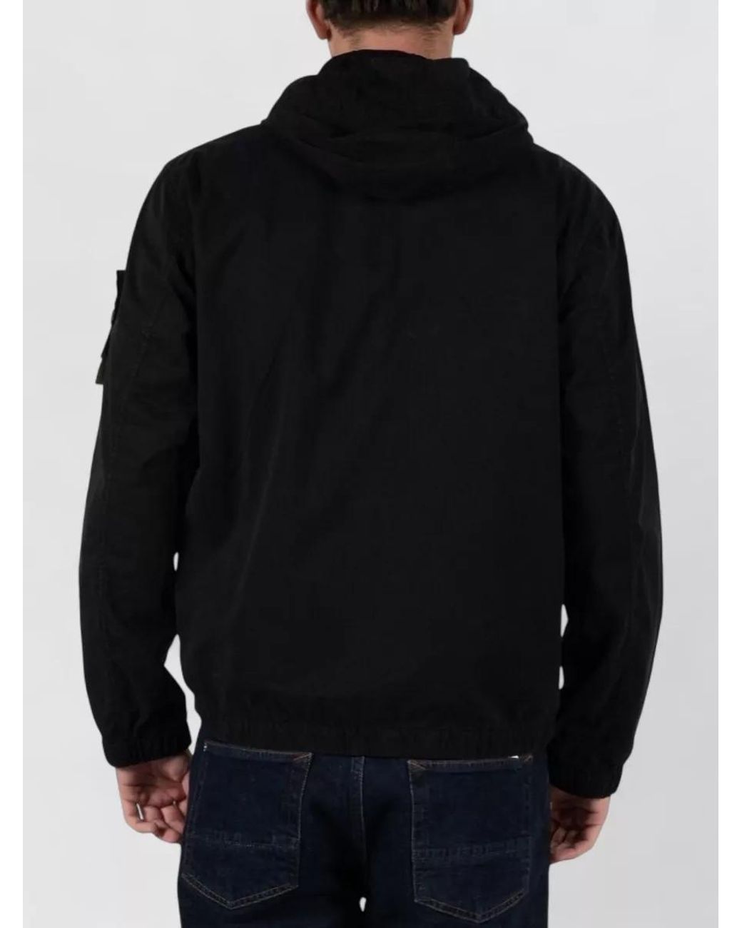 Stone Island Black 4100077 Stretch Organic Cotton Twill for men