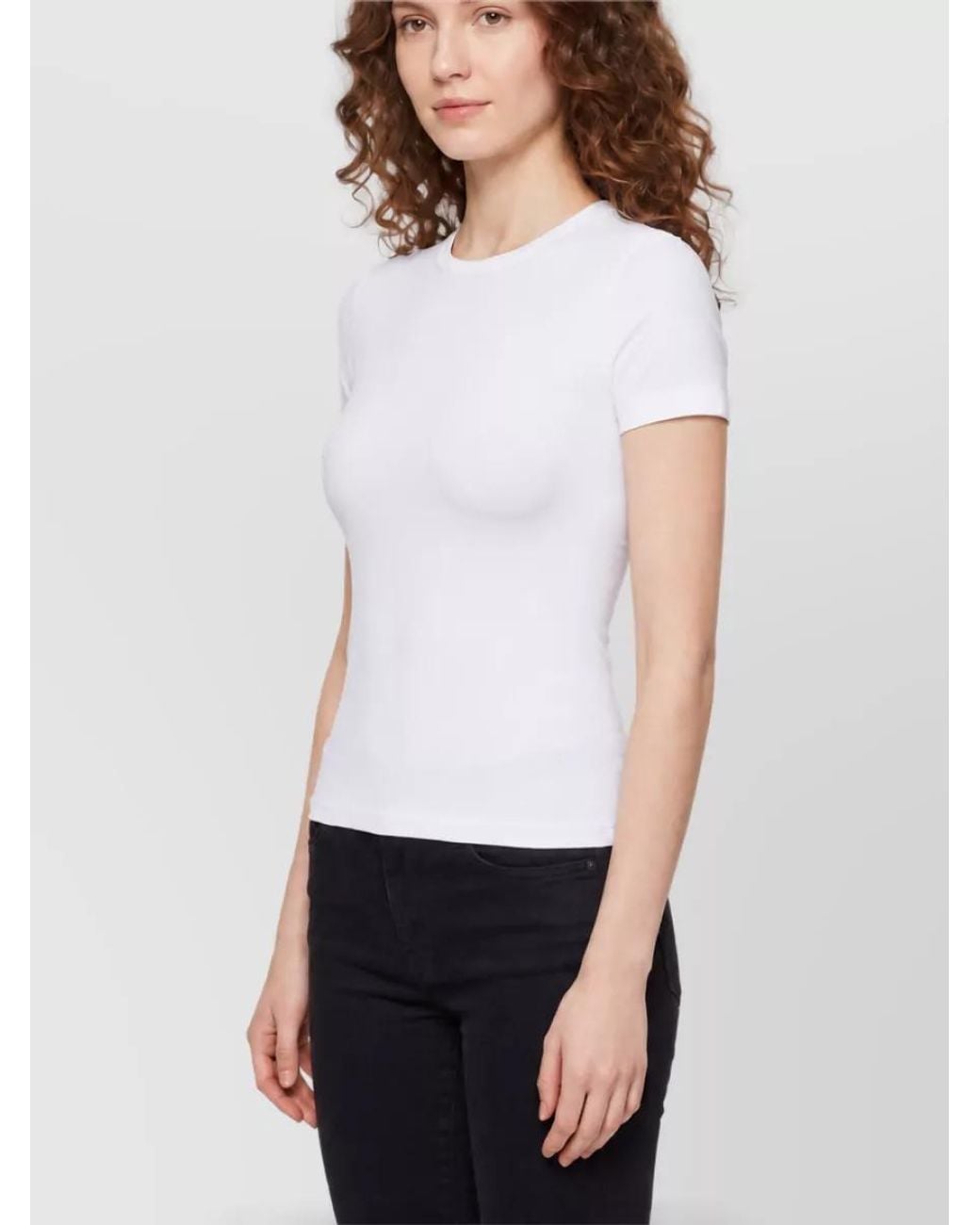 Gucci White Seamless Stretch Jersey Short-Sleeve T-Shirt