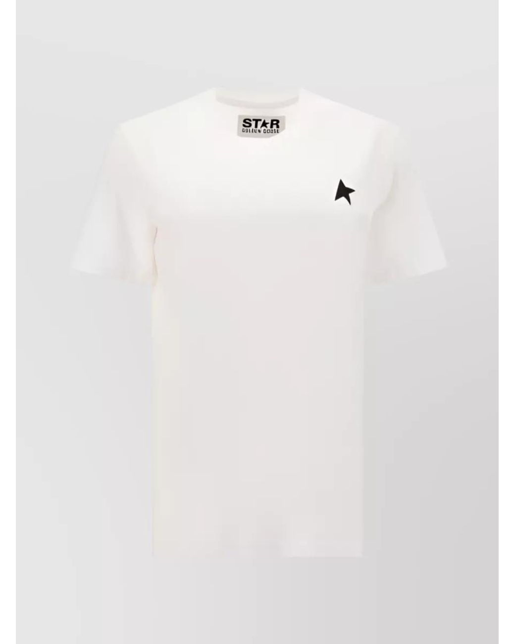 Golden Goose Deluxe Brand White Cotton Logo Print Short-Sleeve T-Shirt