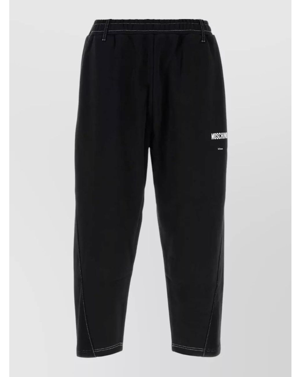 Moschino Black Cotton Joggers for men