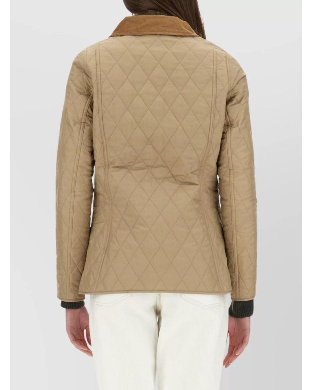 Barbour Natural Annandale Quilted Collared Neck Jacket