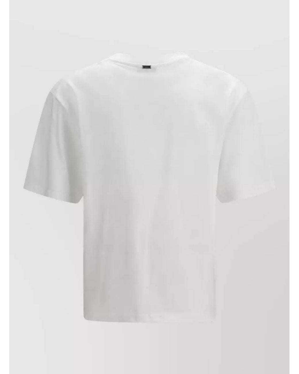 Herno White Cotton Crew-Neck Short-Sleeve T-Shirt for men