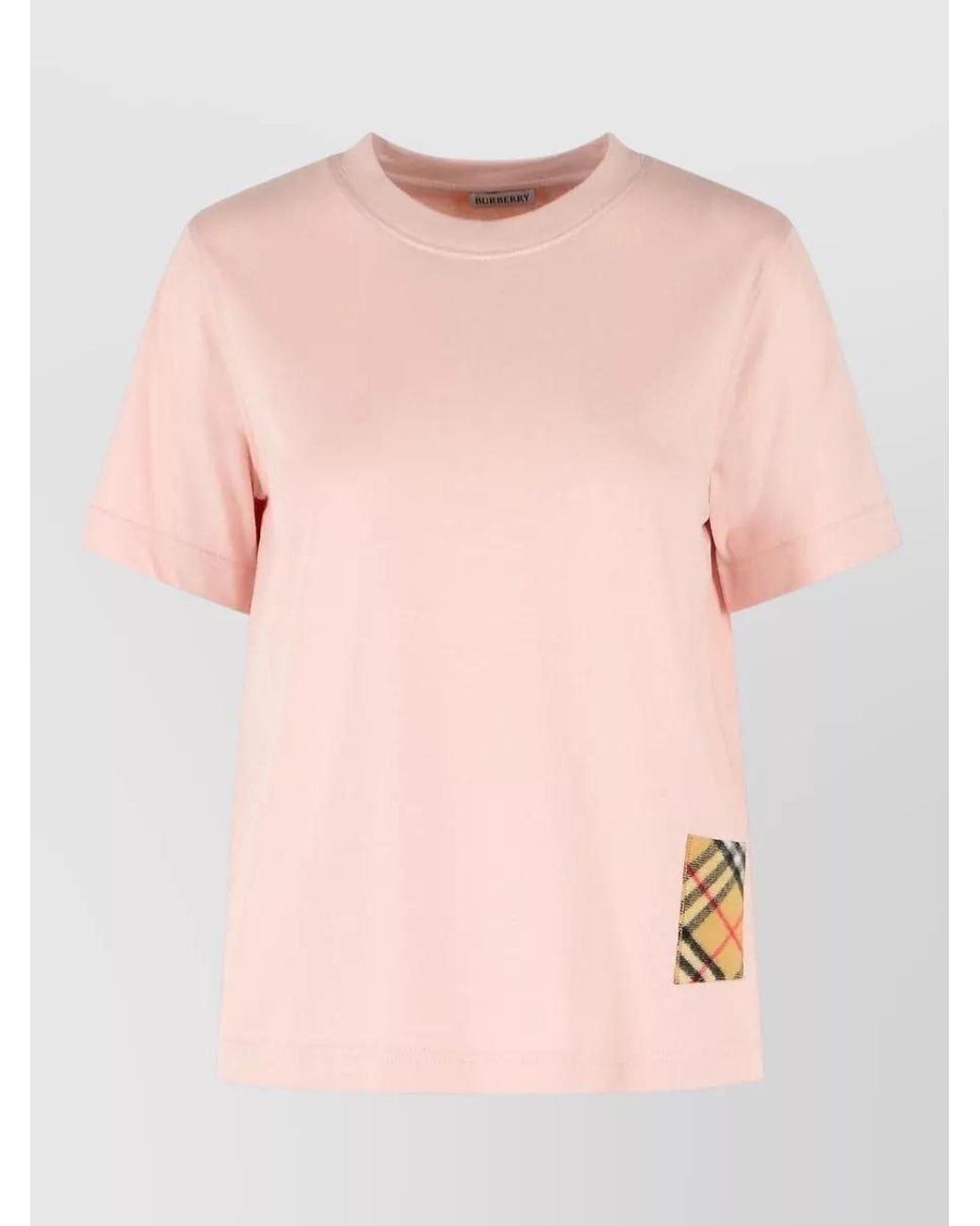 Burberry Pink Cotton Printed T-Shirt