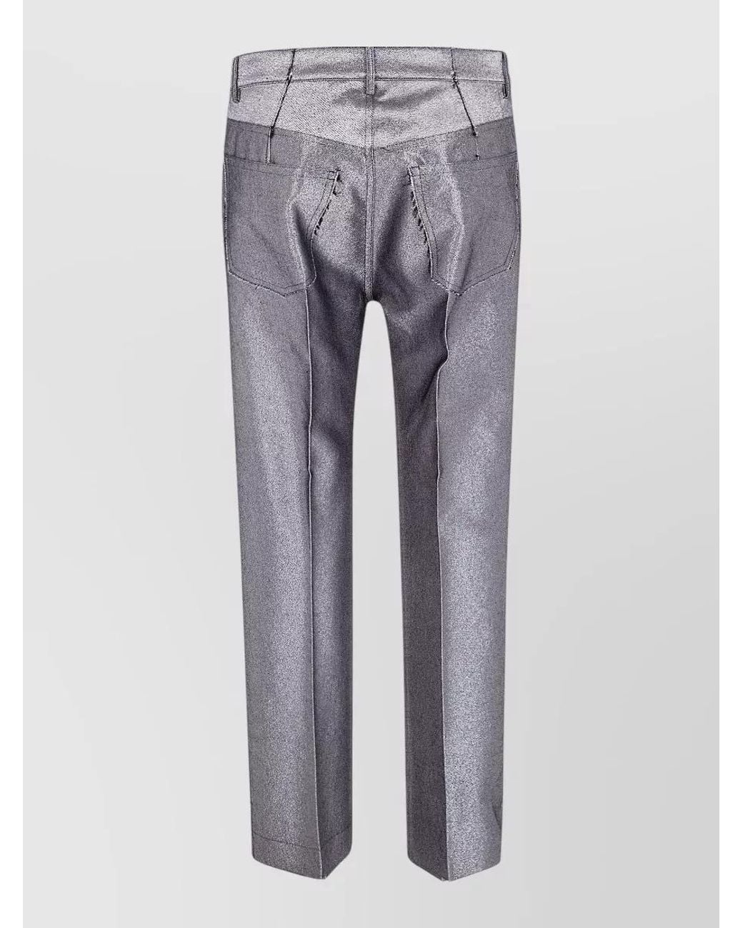 SAPIO Gray Denim Tailored Trousers