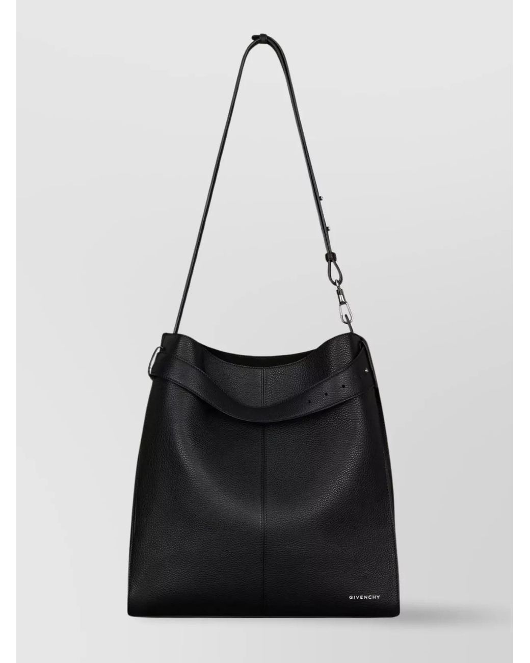 Givenchy Black Leather Belted Shoulder Bag for men