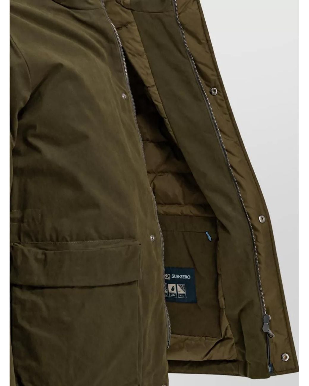 Herno Green Padded Parka for men