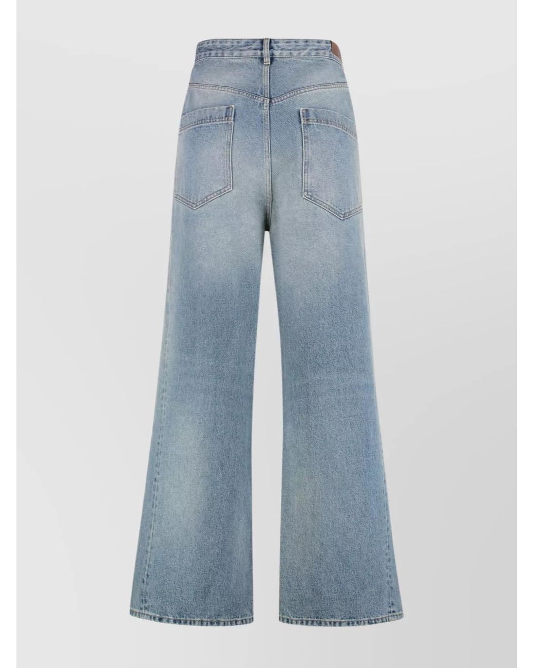DARKPARK Blue Oversized Denim Trousers Featuring Pockets for men