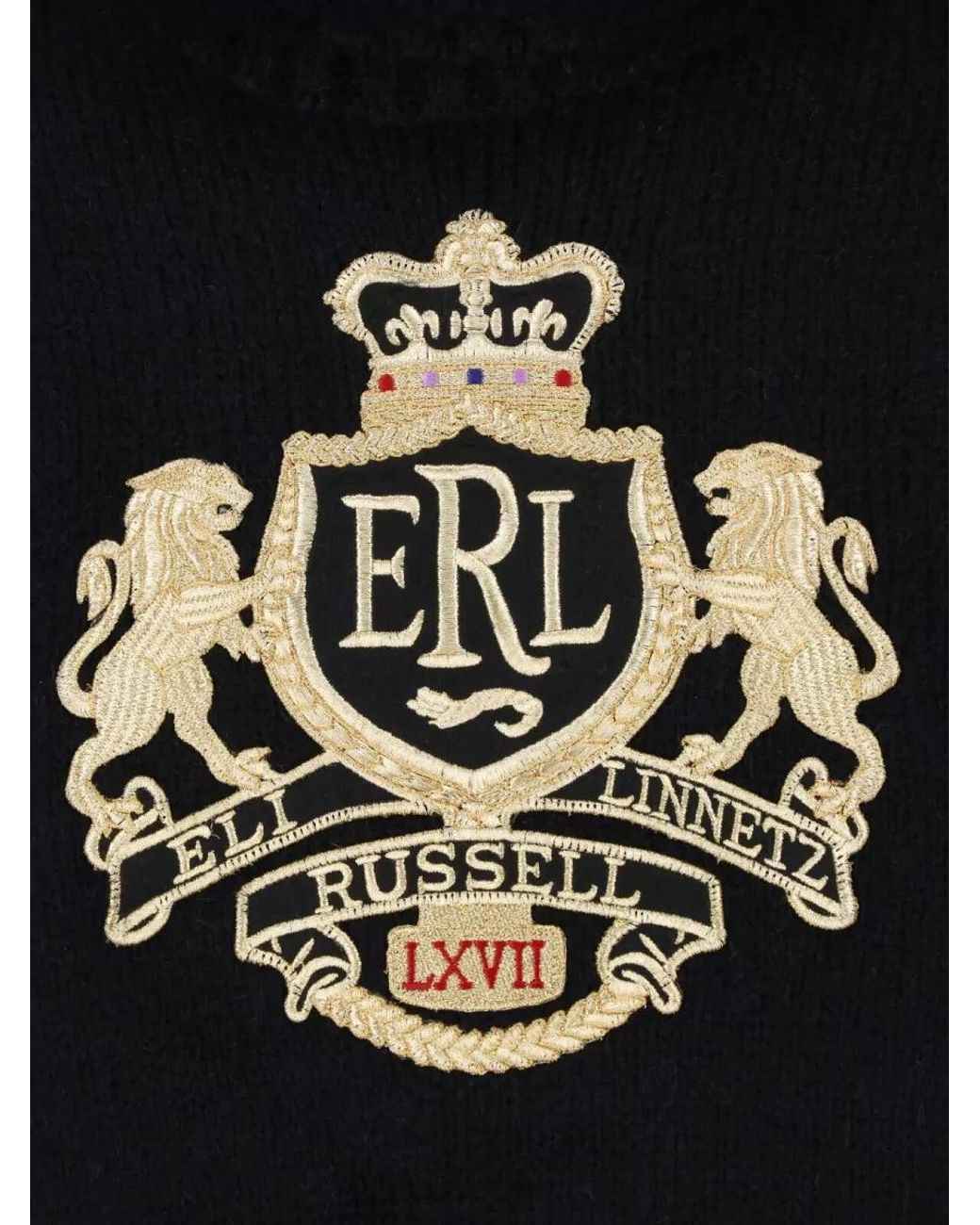ERL Black Crewneck Jumper