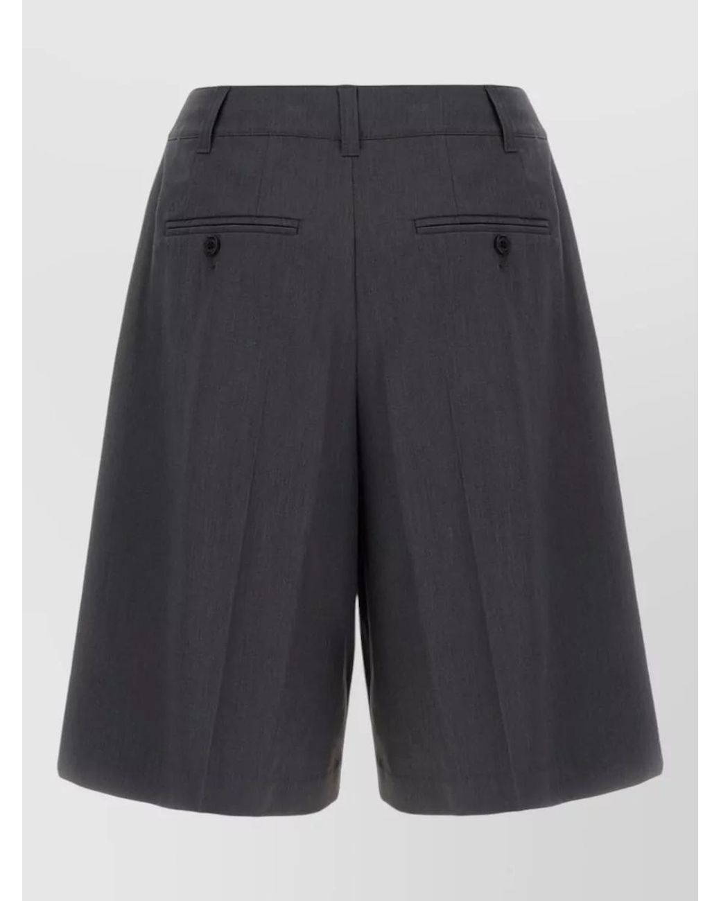 DUNST Blue Polyester Blend Bermuda Shorts