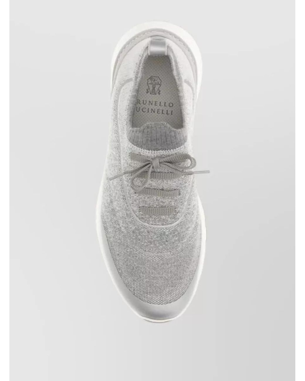 Brunello Cucinelli White Cotton Low-Top Sneakers for men