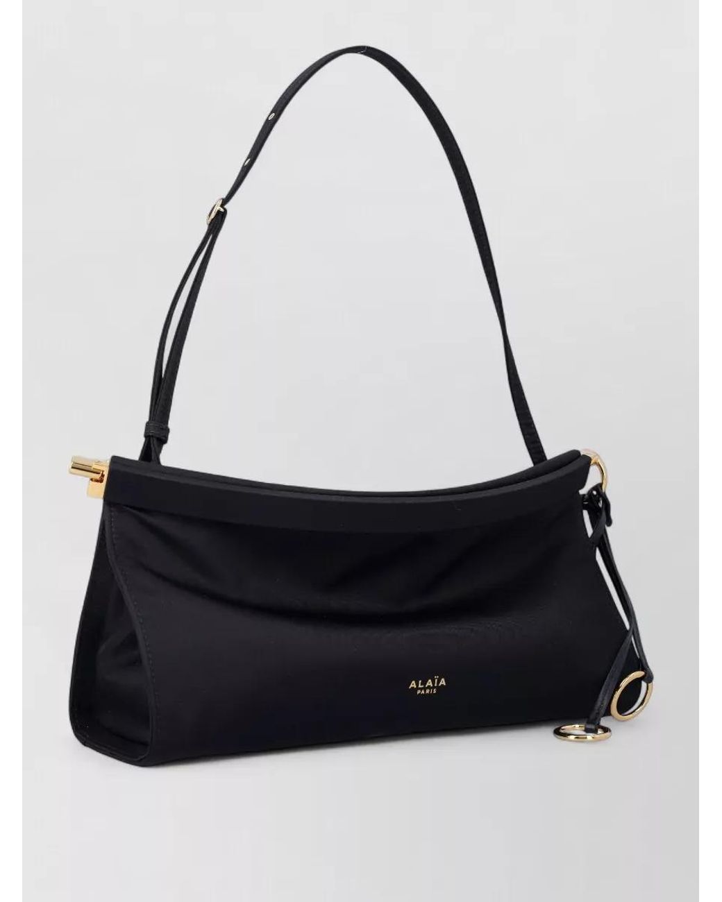 Alaïa Black Le Click Medium East West Shoulder Bag