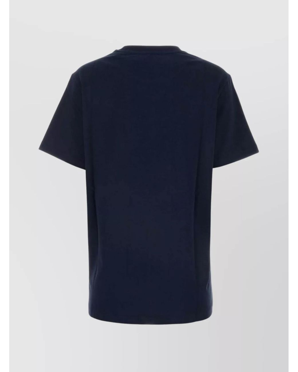 A.P.C. Blue Cotton Logo Embroidered T Shirt
