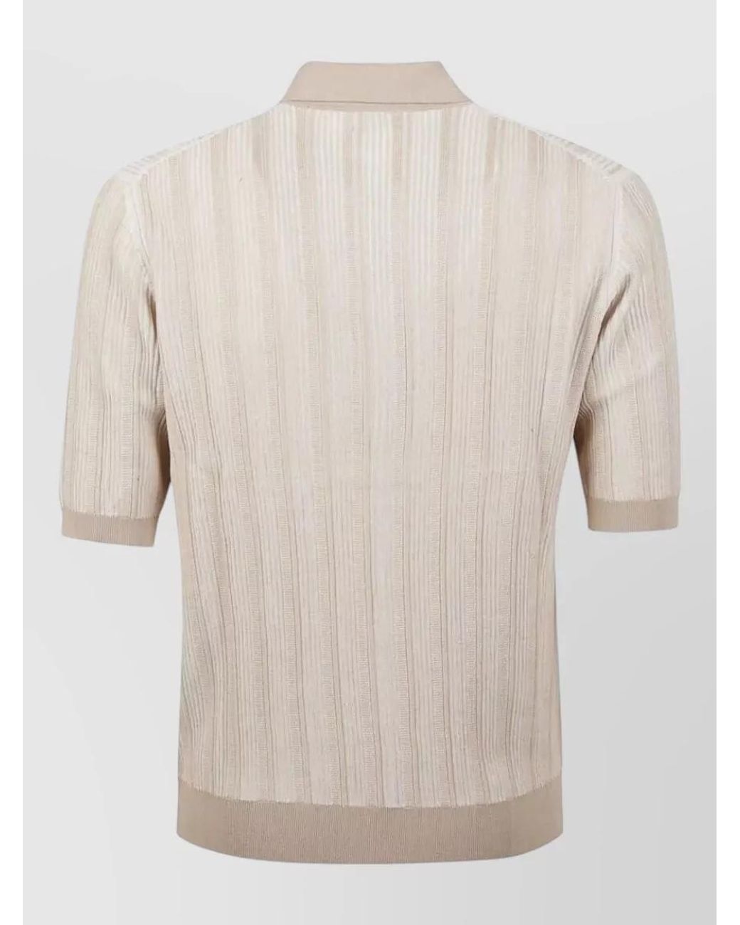 Ballantyne Natural Striped Polo Shirt for men