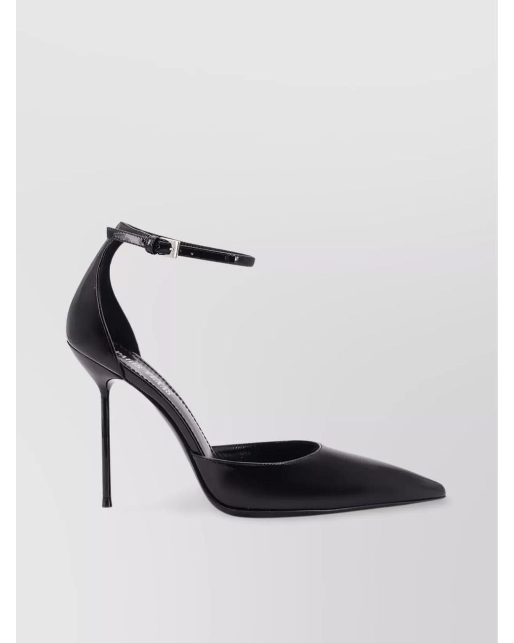 Paris Texas White Patent Leather Ankle Strap Pumps