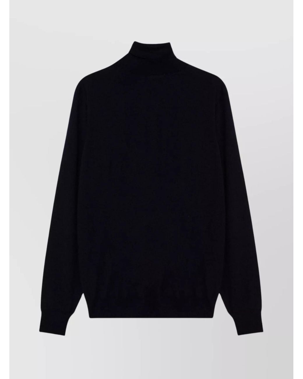 Drumohr Blue Turtleneck Wool Sweater Long Sleeves for men