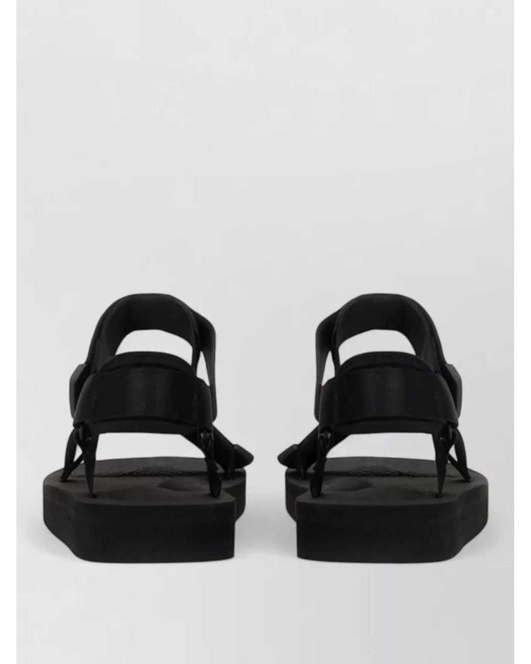 Palm Angels Black Rubber Sandals for men