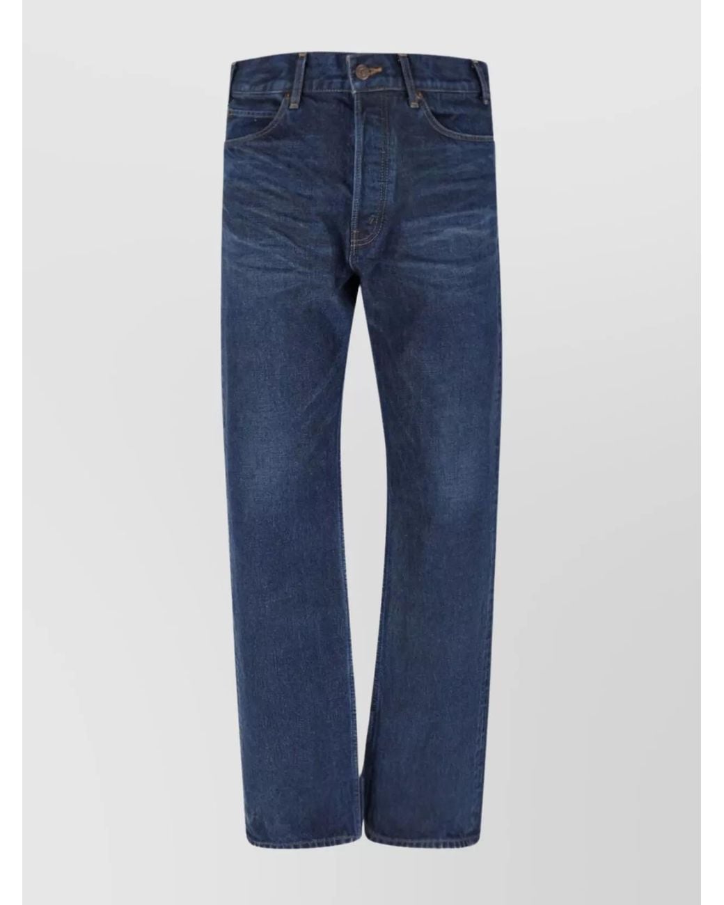 Céline Blue Denim Wide-Leg Jeans for men
