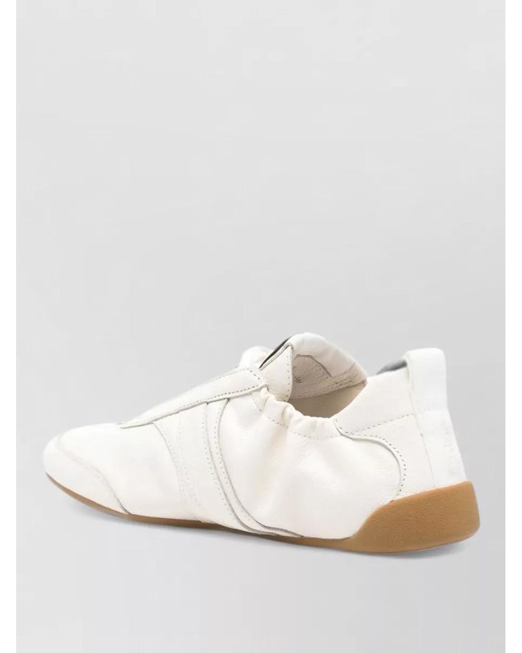Chloé White Leather Low-Top Sneakers