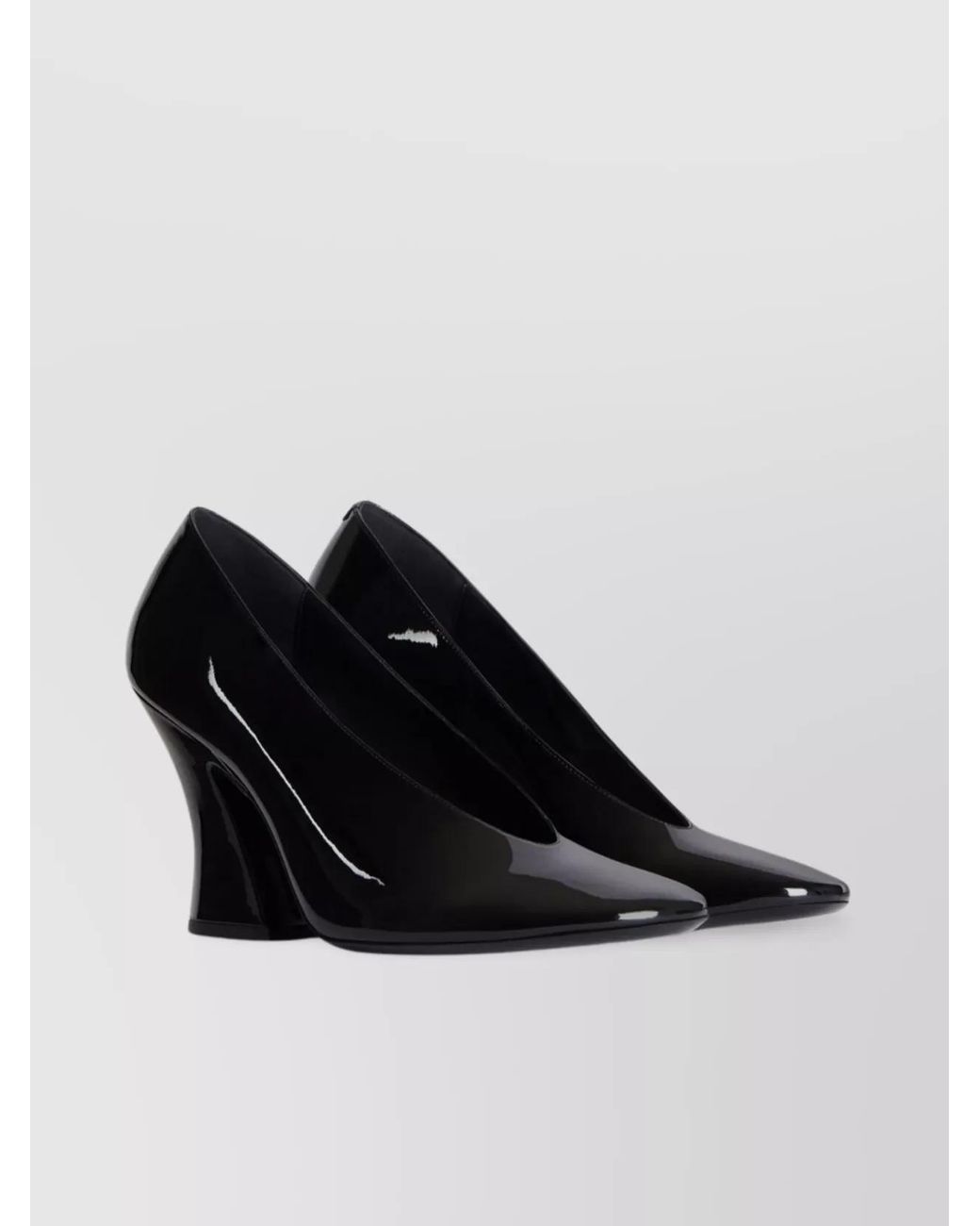Givenchy Black Patent Leather Sculpted Pumps