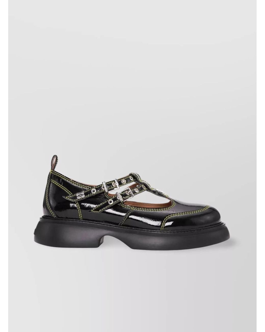 Ganni Multicolor Butterfly Mary Jane Loafers