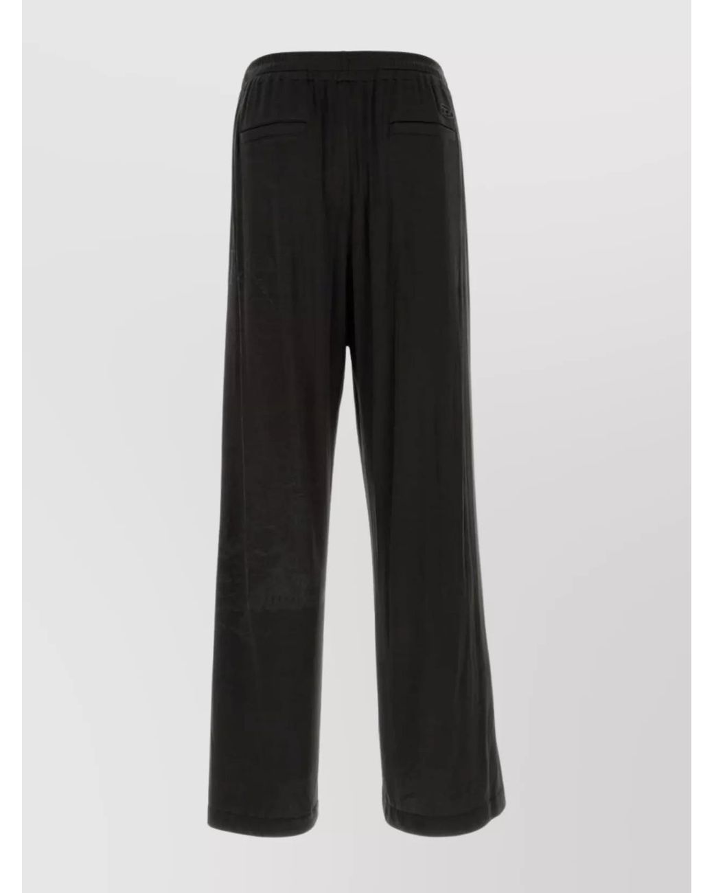 DIESEL Black Wide-Leg Trousers for men