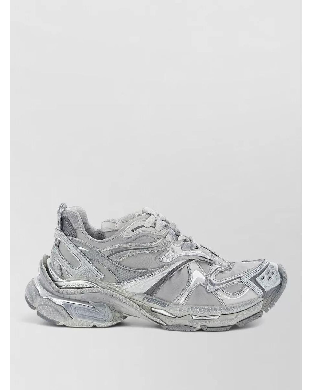 Balenciaga Gray Runner 2.0 Low-Top Sneakers