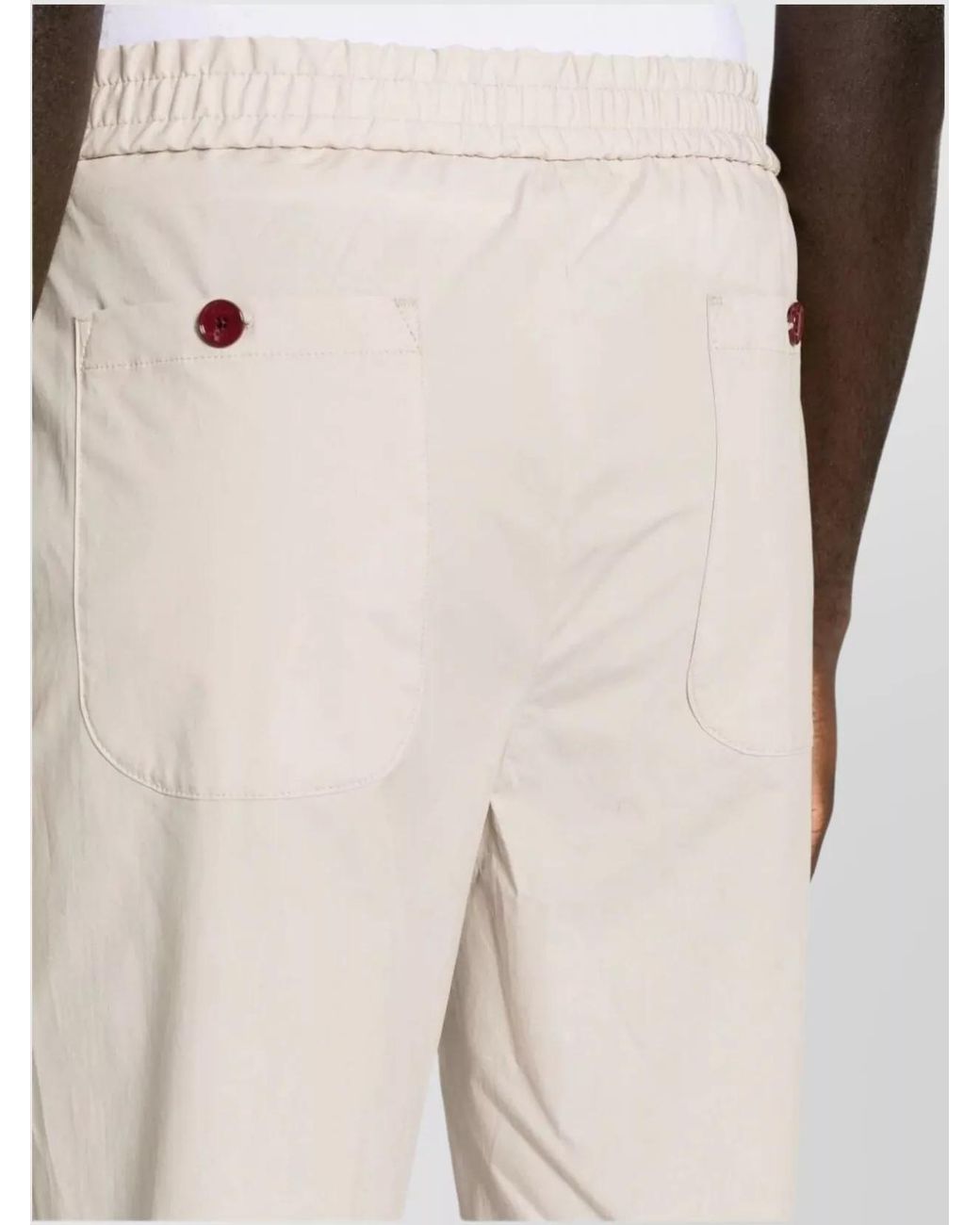 Etro White Cotton Jogger Trousers for men
