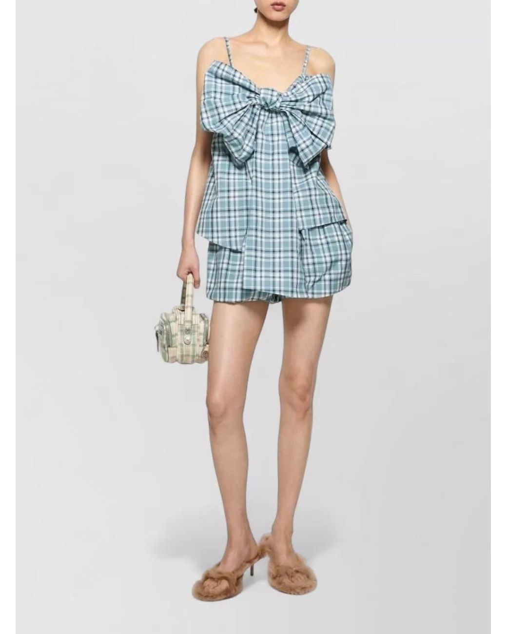 Acne Blue Organic Cotton Pyjama Shorts