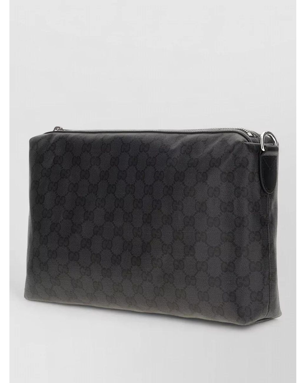 Gucci Gray Leather Clutch Bag for men